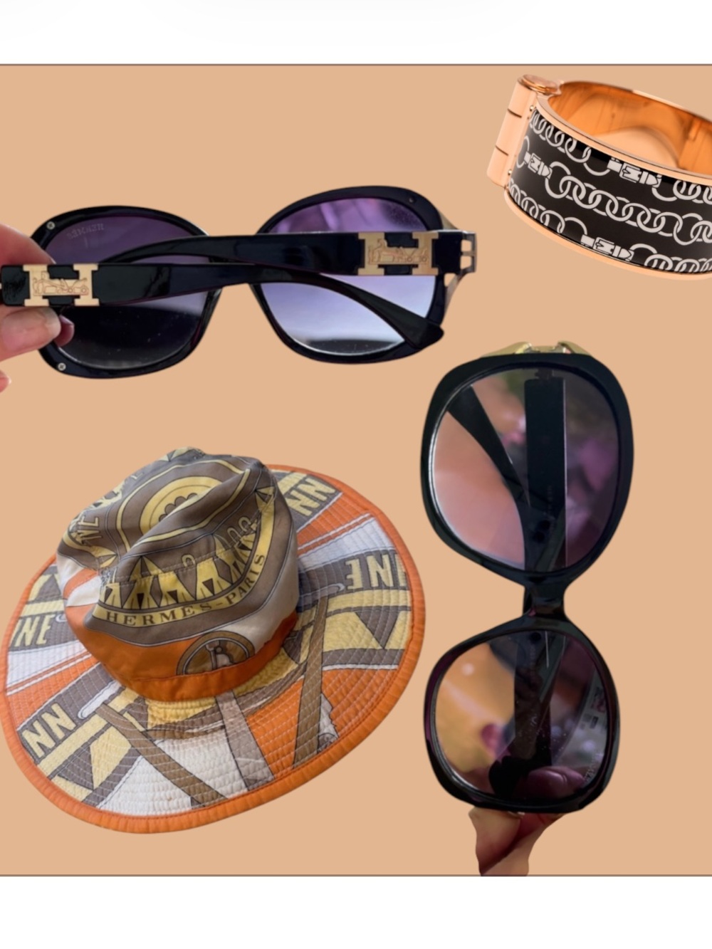 Hermes Black and Purple Sunglasses - Picture 6 of 7